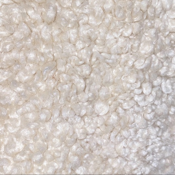 Pendleton Sherpa Cream Zip Jacket Blue Plaid Accents XL Gorpcore cozy - Picture 12 of 15